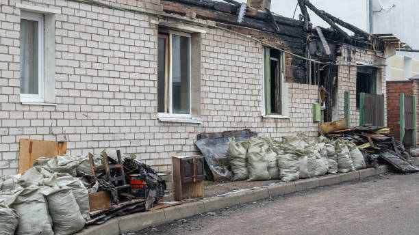 Professional Fire Damage Removal technician working in Stacy, MN
